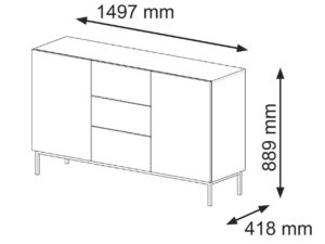miniaturka Nowoczesna Komoda Navia z Szufladami
