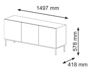 miniaturka Szafka RTV Navia 150 cm Nowatorski Design