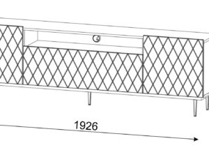 miniaturka Szafka RTV Bellagio Pojemna z Półką