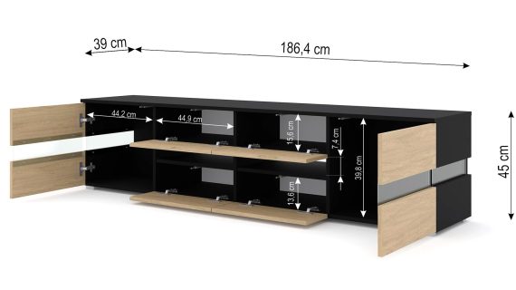 miniaturka Szafka RTV Elara Stojąca Nowoczesna