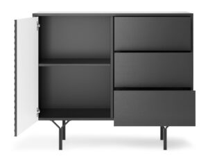 miniaturka Komoda Kruk Frezowany Front 3D Nowoczesność