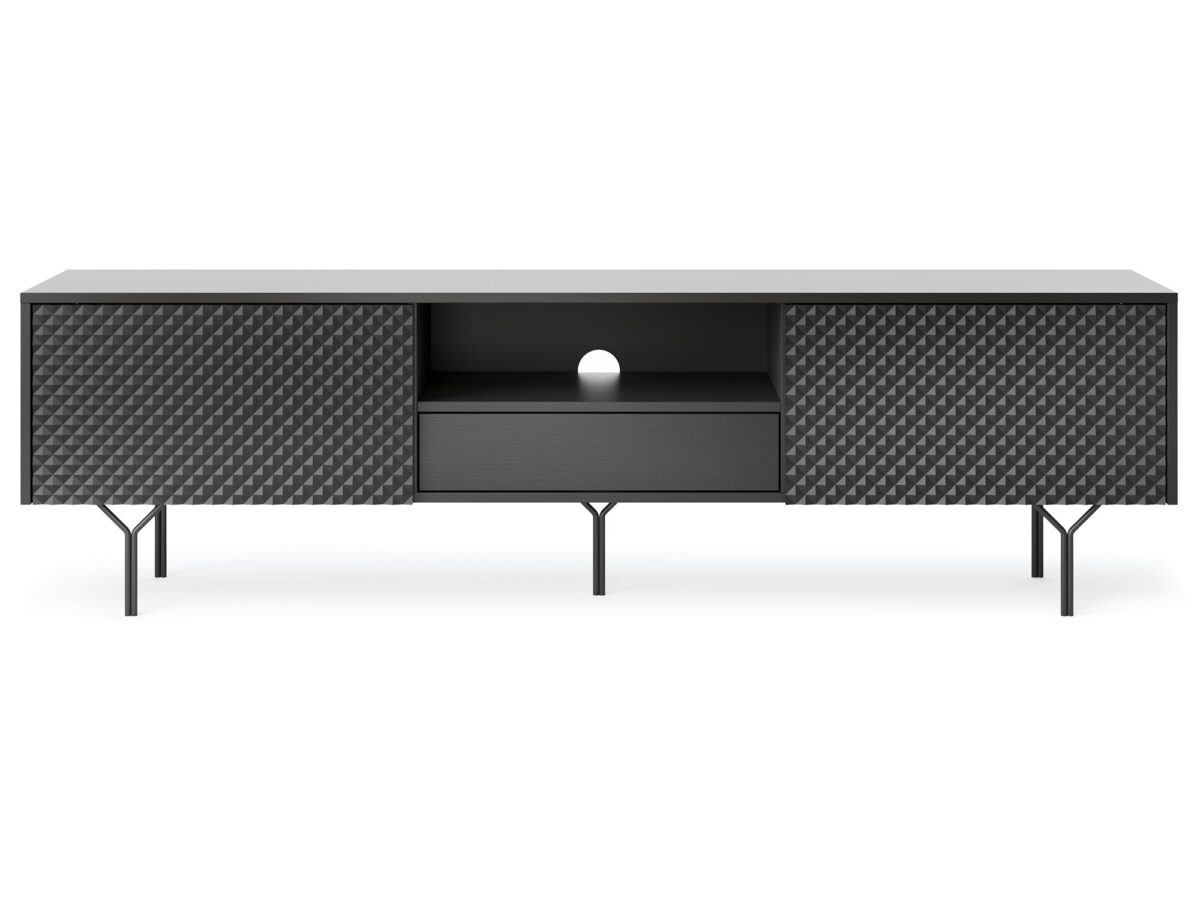 Szafka RTV Kruk Czarny Grafit Design