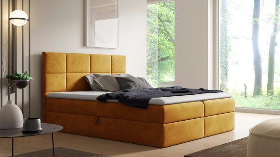 miniaturka Kontynentalne Łóżko Lucida Minimalistyczny Styl