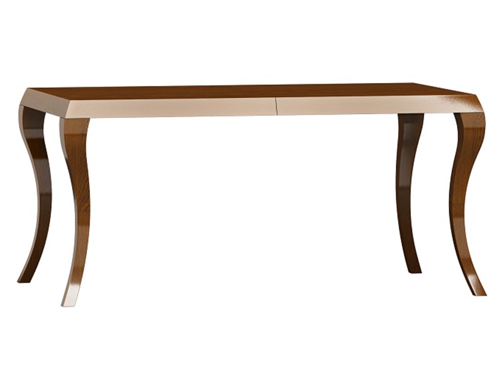 Klasyczny drewniany stół z giętymi nogami w stylu retro Klasyczny drewniany stół z giętymi nogami w stylu retro