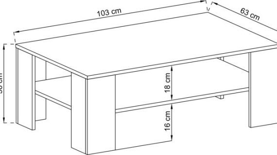 miniaturka Ława Dekoracyjna Niebo 103cm Nowoczesny Styl