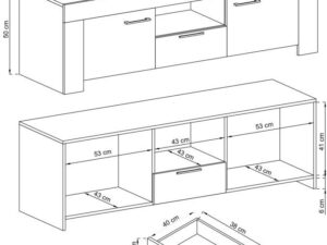 miniaturka Komoda Niebo w Dwóch Odcieniach Klasyczny Styl