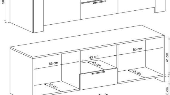 miniaturka Komoda Niebo w Dwóch Odcieniach Klasyczny Styl
