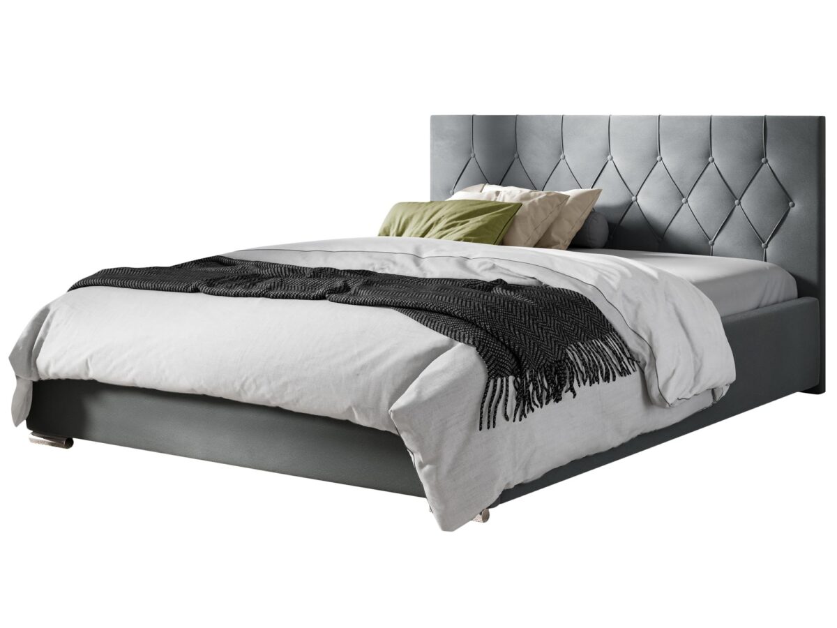 Nowoczesne Łóżko MELA Tapicerowane