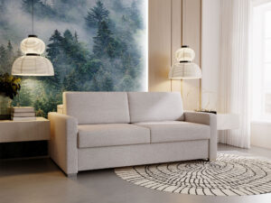 miniaturka Sofa BOSTIN III Przestronna Beżowa z Funkcją Spania