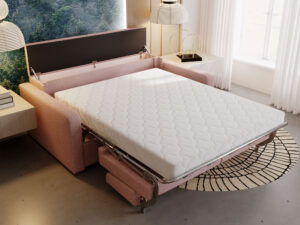 miniaturka Sofa BOSTIN III Przestronna Beżowa z Funkcją Spania