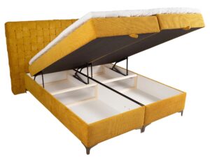 miniaturka Musztardowe Łóżko SAFARI do Sypialni