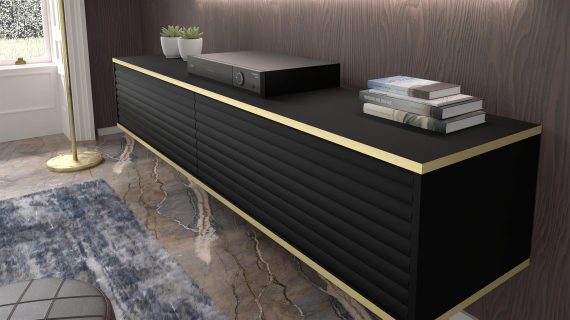 miniaturka Szafka RTV Wisząca Verdi Dwudrzwiowa z Frezowanymi Frontami