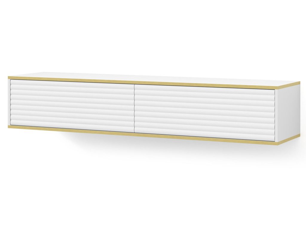 Szafka RTV Wisząca Verdi Dwudrzwiowa z Frezowanymi Frontami