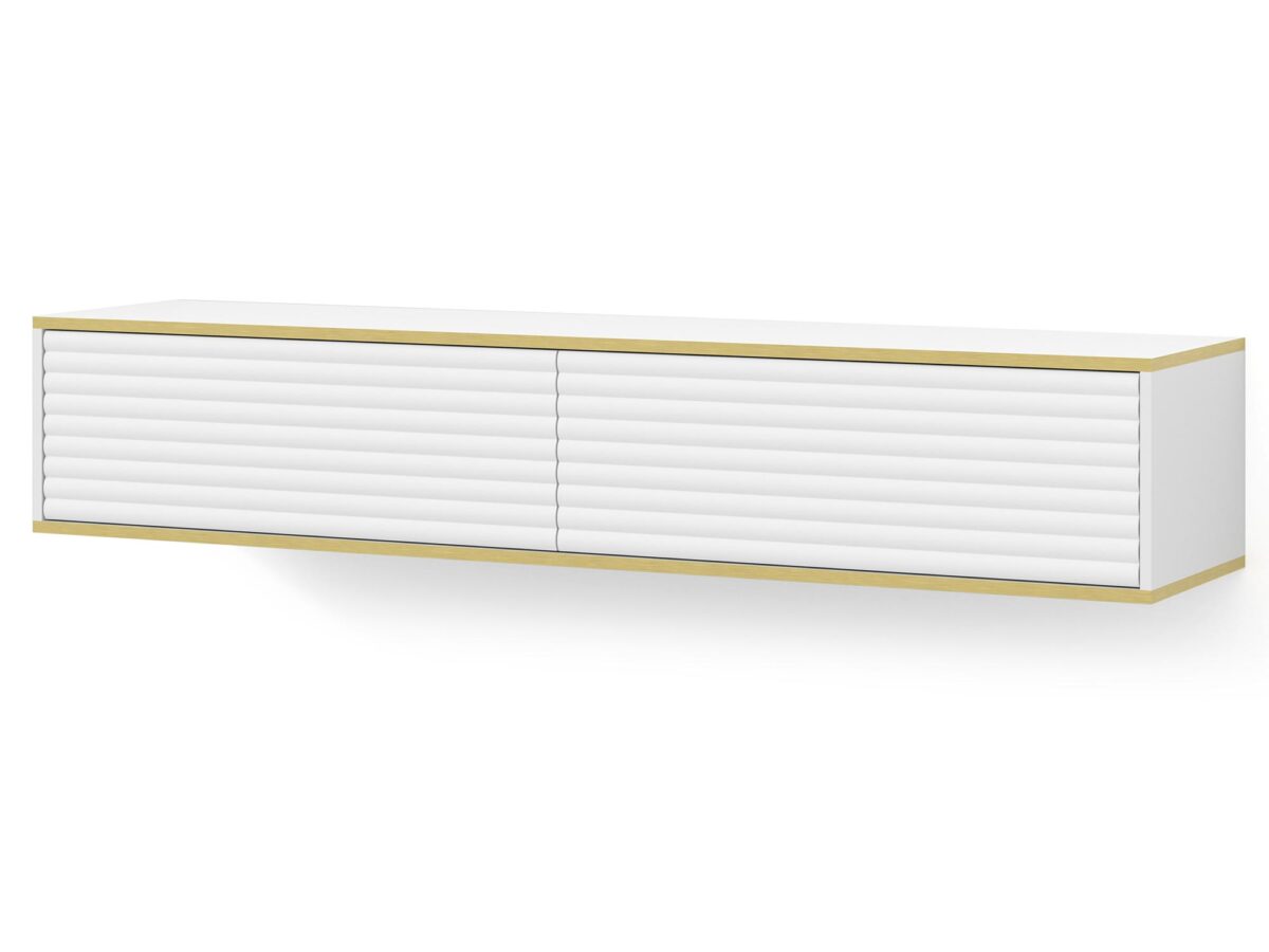 Szafka RTV Wisząca Verdi Dwudrzwiowa z Frezowanymi Frontami