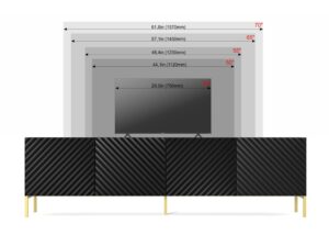 miniaturka Szafka RTV Loom 200 cm Designerska