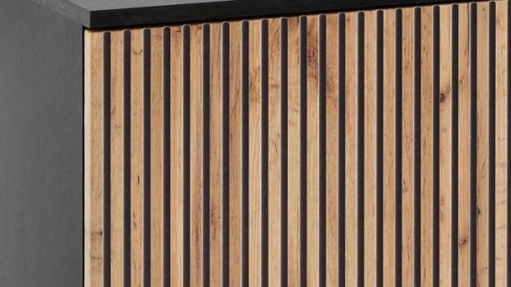 miniaturka Komoda Spokój Dąb Wotan/Czarny 154cm