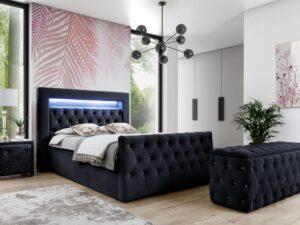 miniaturka Luksusowe Łóżko PERA w Stylu Glamour