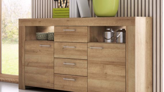 miniaturka Komoda Niebo Stylowa z Prostym Uchwytem