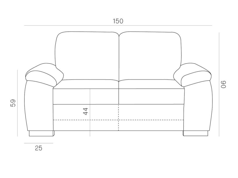 Sofa Dwuosobowa Komfortowa Lory - obrazek 3