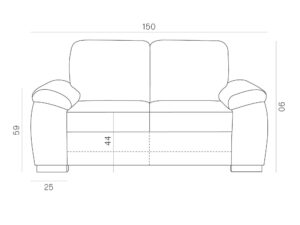 miniaturka Sofa z Pojemnikiem na Pościel Lory 2