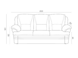 miniaturka Sofa Trzyosobowa Wygodna Sewila 4