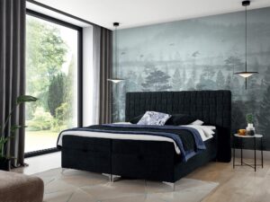 miniaturka Musztardowe Łóżko SAFARI do Sypialni