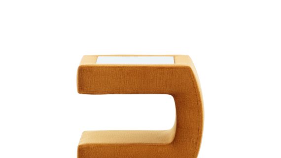 Stolik MODULO Pomarańczowy w Kształcie C dla Wnętrza