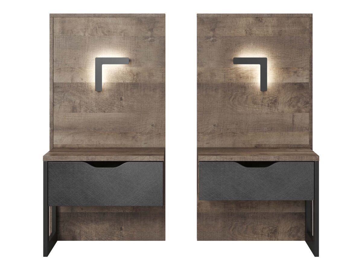 Stolik Nocny DAREN z Wbudowanym Oświetleniem