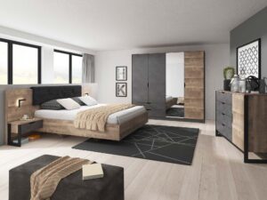 miniaturka Stolik Nocny DAREN z Wbudowanym Oświetleniem