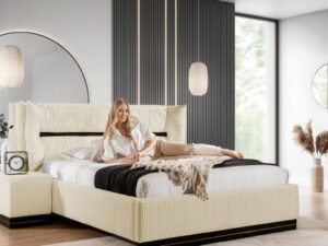 miniaturka Puf CARMELLO Nowoczesny Beżowy Akcent