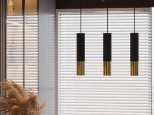 miniaturka Stylowa Złota Lampa Wisząca LOOPEZ 3P