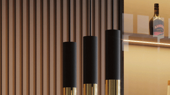 miniaturka Stylowa Złota Lampa Wisząca LOOPEZ 3P