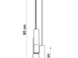 miniaturka Stylowa Złota Lampa Wisząca LOOPEZ 3P