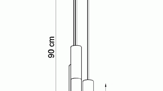 miniaturka Stylowa Złota Lampa Wisząca LOOPEZ 3P