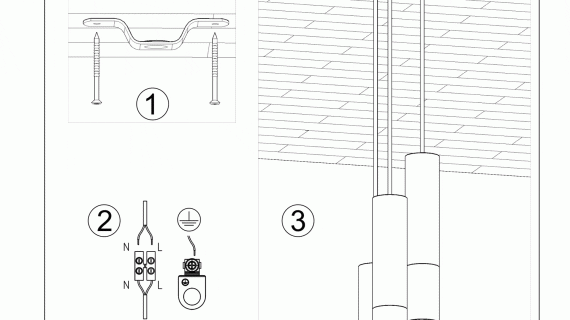 miniaturka Stylowa Złota Lampa Wisząca LOOPEZ 3P