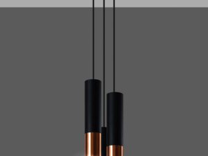 miniaturka Stylowa Złota Lampa Wisząca LOOPEZ 3P