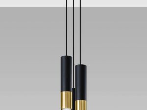 miniaturka Stylowa Złota Lampa Wisząca LOOPEZ 3P