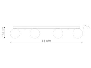 miniaturka Stylowy i funkcjonalny plafon YUCCA 4 punkty