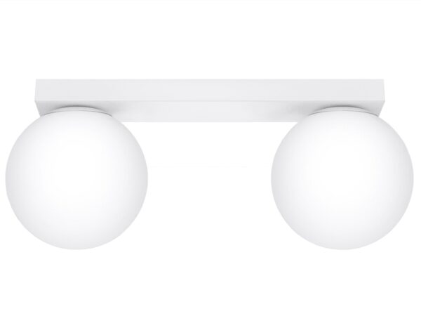 Biała sufitowa listwa oświetleniowa z minimalistycznym wykończeniem