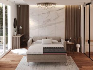 miniaturka Antyalergiczna Nakładka Swirl z Pianką Visco i Pokrowcem