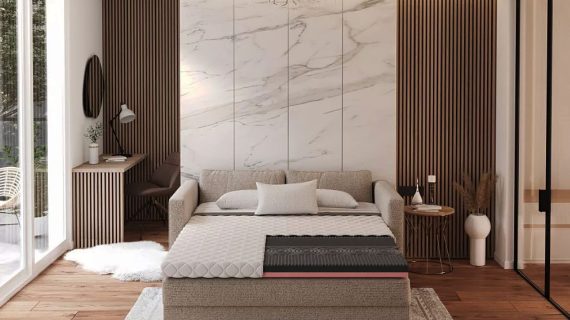 miniaturka Antyalergiczna Nakładka Swirl z Pianką Visco i Pokrowcem