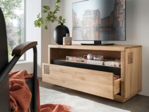 miniaturka Szafka RTV Opus I Kompaktowy Dębowy Design dla Sprzętu RTV