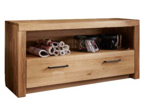 Szafka RTV Solis I Klasyczny Design z Drewna Dębowego
