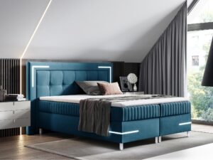 miniaturka Łóżko Eclipse Kontynentalne z LED Oświetleniem