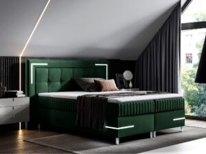 miniaturka Łóżko Eclipse Kontynentalne z LED Oświetleniem