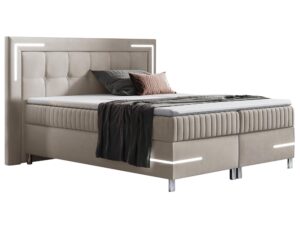 Łóżko Eclipse Kontynentalne z LED Oświetleniem