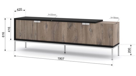 miniaturka Szafka RTV Tierra Dąb Flagstaff