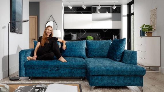 miniaturka Narożnik Minimalistyczny Do Salonu Lazona