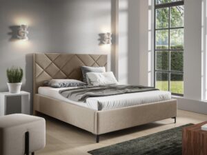 miniaturka Łóżko NAVE Minimalistyczny Styl Tapicerowany