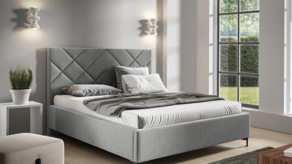 miniaturka Łóżko NAVE Minimalistyczny Styl Tapicerowany